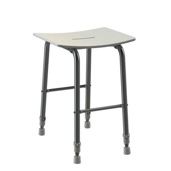 TABOURET DESIGN ONYX WHITE 35X30   02301WH-LS AKW INTERNATIONAL  [02301WH-LS]