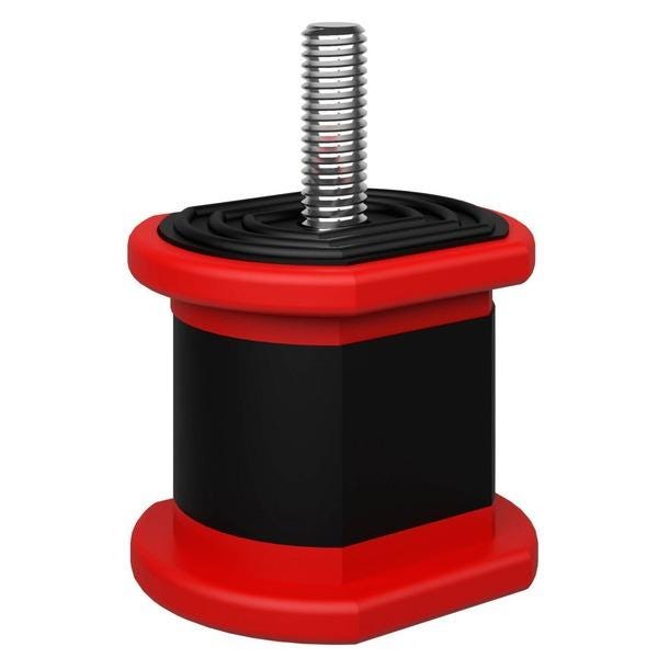 AMORTISSEUR ANTI-VIBR.X4 ROUGE 350KG    B3373 ASPEN PUMPS FRANCE