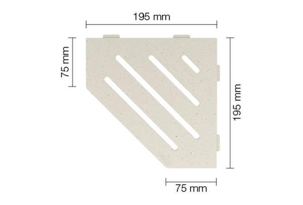 TABLETTE SCHLUTER-SHELF-E-S2 195   SES2D10TSI SCHLUTER SYSTEMS  [SES2D10TSI]