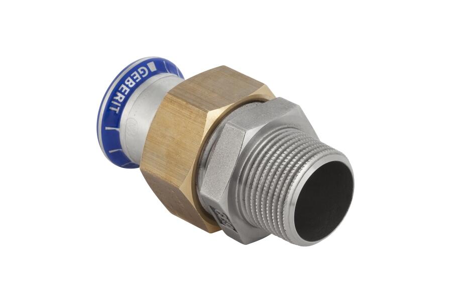 RACCORD UNION MAPRESS - Filetage M - Écrou serrage laiton