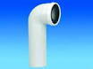 PIPE POUR WC EN PVC - Longue avec joint démontable