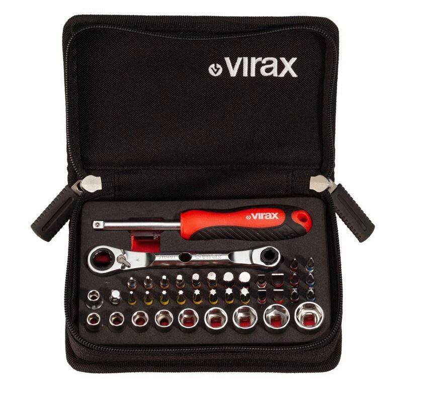 OUTILS DE SERRAGE - Douille compacte 1/4" et embouts - Coffret 41 pièces