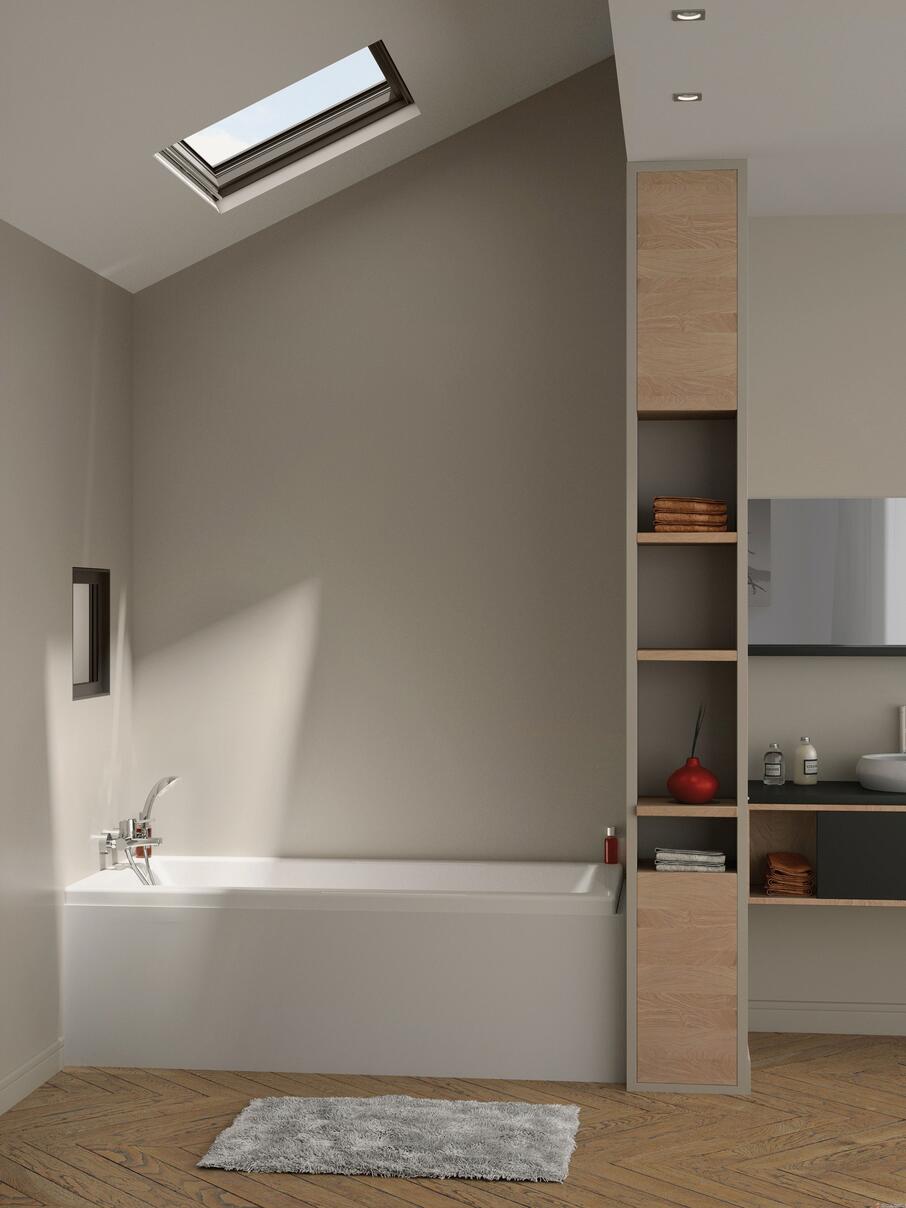 DUO - CONCEPT BAIN/DOUCHE A COMPOSER - Concept bain/douche - Ep.du verre : porte d'accès 8 mm