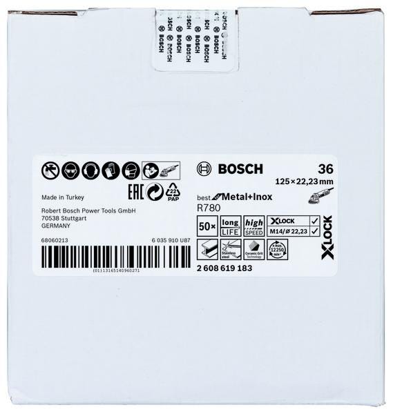 DISQUE FIBR.X-LOCK 125MM G36 BOSCH 2608619183 BOSCH ELECTROPORTATIF  [2608619183]