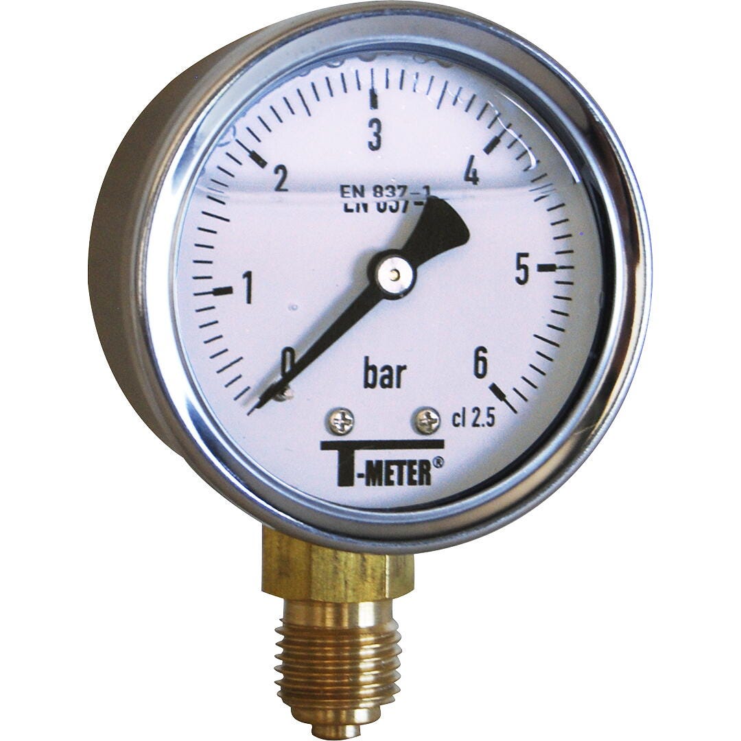 DETENDEUR DE PRESSION D'EAU - Manomètre à bain glycerine Radial