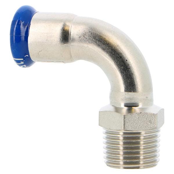 COUDE A SERTIR 90 - MCO 3/8" INOX D15 INCM815