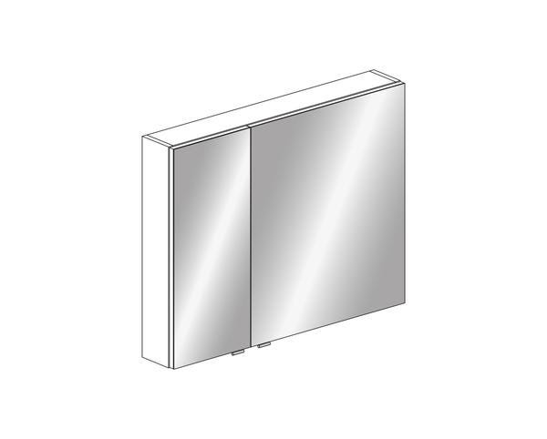 ARMOIRE TOIL. METRO26 2P ASYM. 90CM     SC988