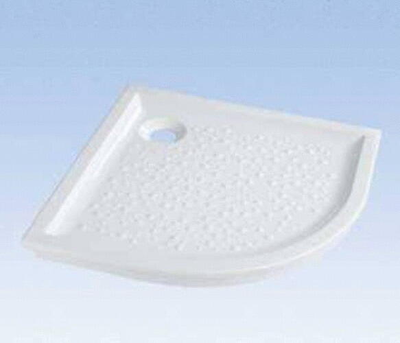 PRIMA - Receveur d'angle extra-plat en céramique à encastrer