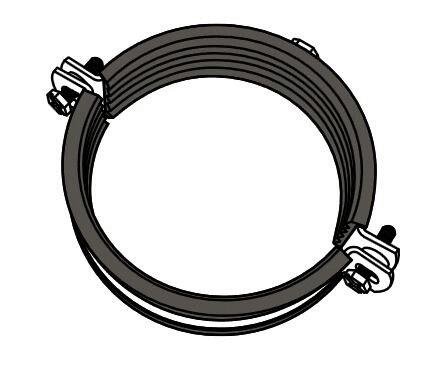 COLLIER - Métallique évacuation HDPE