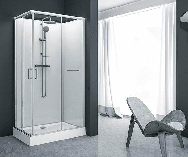 CABINE KARA 80X120 PORTES COUL.   L11KA8R0201 LEDA