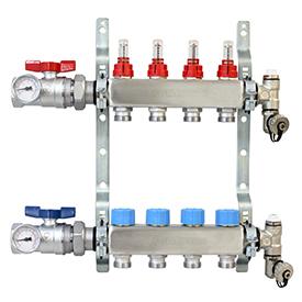 KIT COLLECTEURS INOX +RACC.4.S     R553FKS244 GIACOMINI  [R553FKS244]