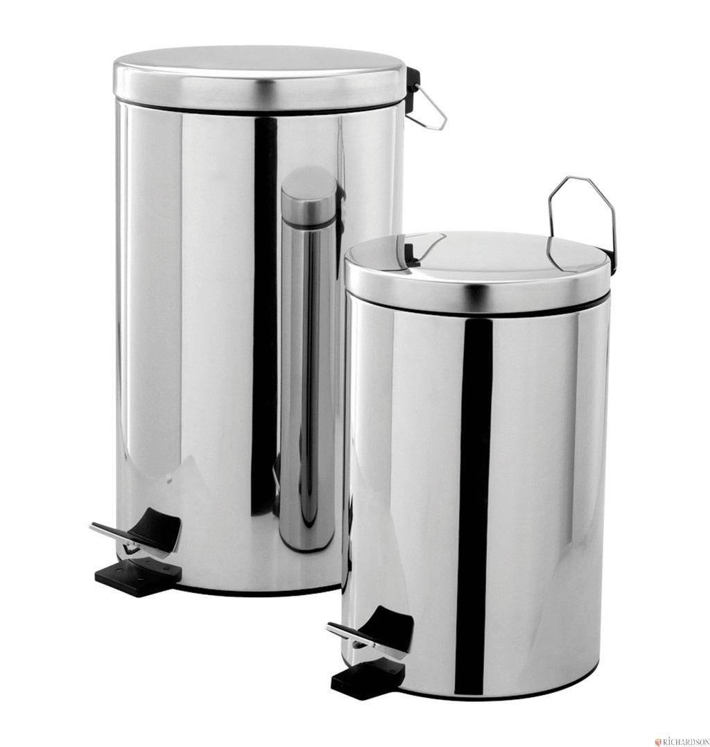 POUBELLE A PEDALE 12L INOX POLI  PRESTO 60563 PRESTO LES ROBINETS  [60563] 