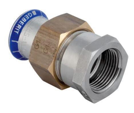 RACCORD UNION MAPRESS - Filetage F - Écrou serrage laiton