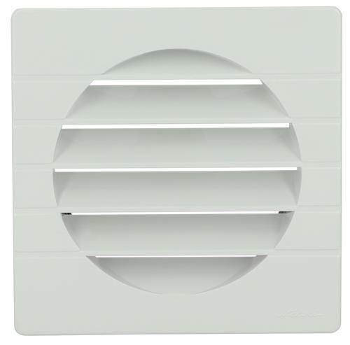 GRILLE AERATION FACADE SM 125 BLANC    GET12B NICOLL  [GET12B]