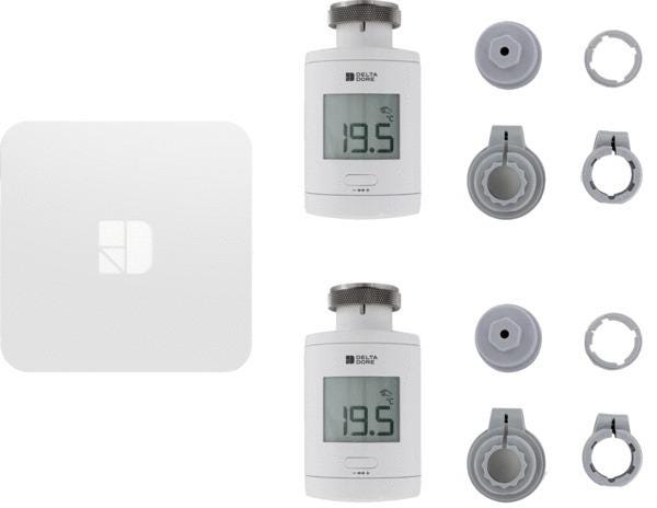 PACK CONNECTE TRV1.0 2TETES THERMOS.  6050664 DELTA DORE  [6050664]