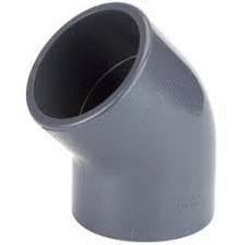 COUDE A COLLER PVC-UH METRIQUE - FF - 45°