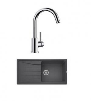 EVIER + MIT GRIS ROCHER                521183 BLANCO  [521183]