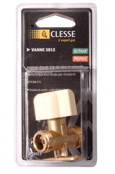 ACCESSOIRES POUR BUTANE ET PROPANE EN RECIPIENT - Gamme sous coque - Vanne 1/4 tour