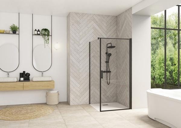SMART DESIGN FIXE S/SEUIL80  NOIR PA90152NTNE AQUAPRODUCTION KINEDO  [PA90152NTNE]