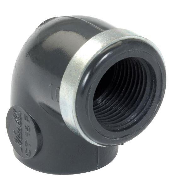 COUDE A COLLER / A VISSER PVC - FF - 90°