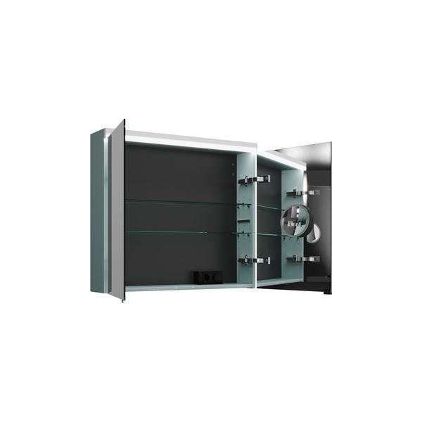 ARMOIRE DE TOILETTE PORTES MIROIRS DOUBLES-EC BURGBAD  [SPQK080F5395]
