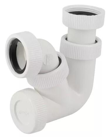 SIPHON DE BIDET EN PVC C - Réglable, à écrou (avec joints)