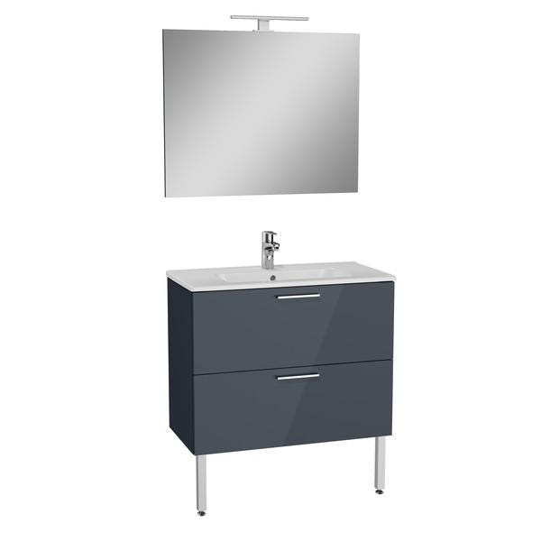 SET MEUBLE 2TR MIA GRIS ANTH 8OCM       75077 VITRA BAD