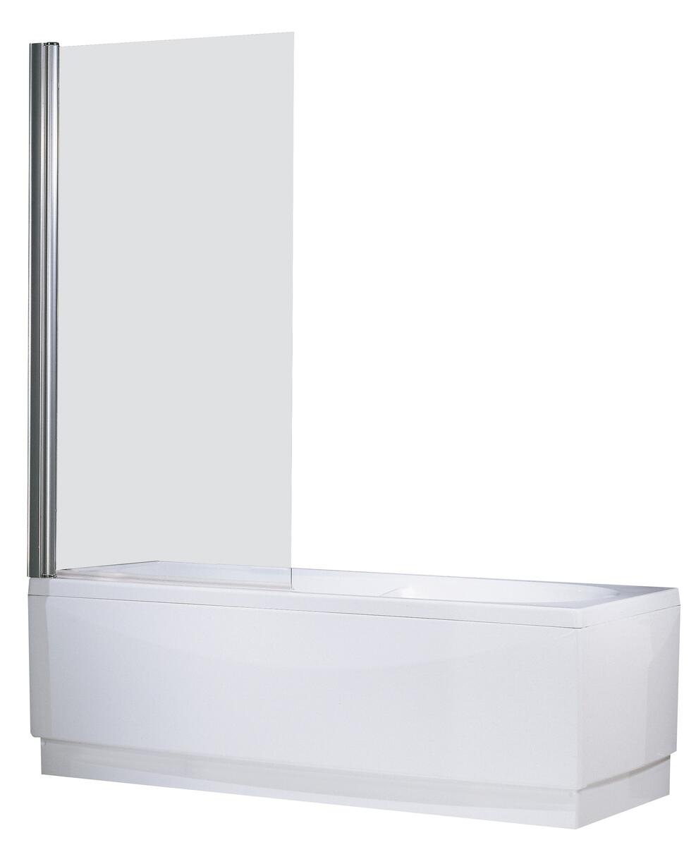 AURORA 1 - Paroi de baignoire pivotant réversible - Hauteur : 150 cm - Epaisseur du verre : 6 mm