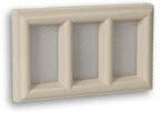GRILLE D'AERATION A SCELLER - Claustra en PVC sable