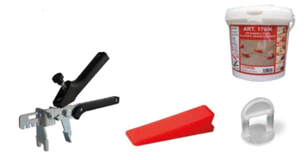 KIT NIVELLEMENT - Support avec coin et pince