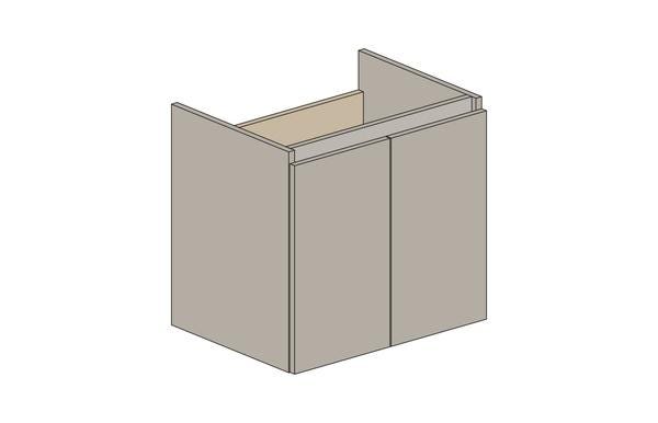 MEUBLE S/PLAN EAZY26 2P 60CM GRIS CL.  RC0230