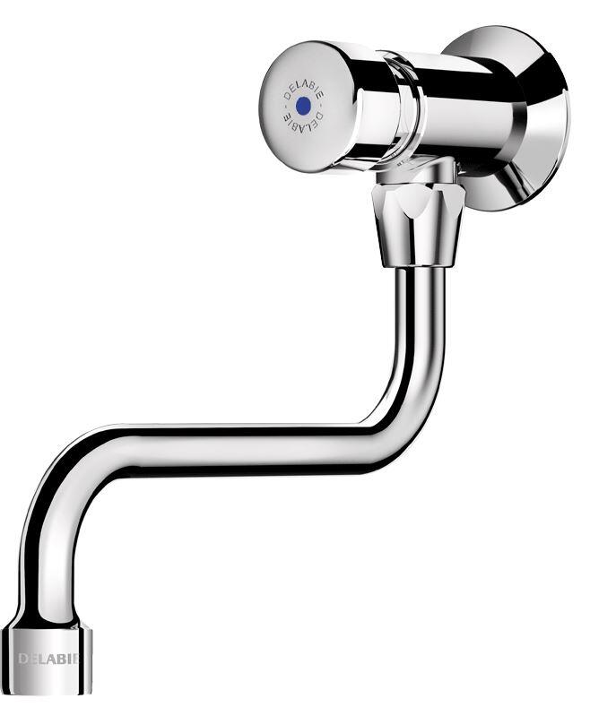 TEMPOSTOP - Robinet poussoir de lavabo mural