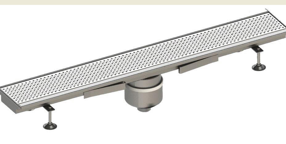 CANIVEAU SANS REPRISE D'ETANCHEITE - Caniveau inox monobloc Mono Rhône