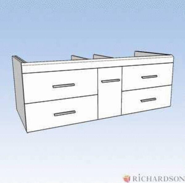 PRECIOSA 2 - Meuble suspendu sous plan de toilette
