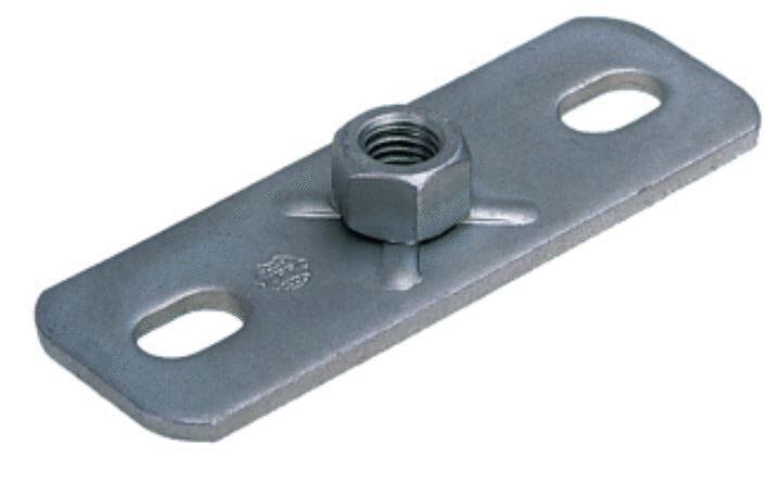 ACCESSOIRE DE MONTAGE - Platine avec écrou soudé, électrozinguée