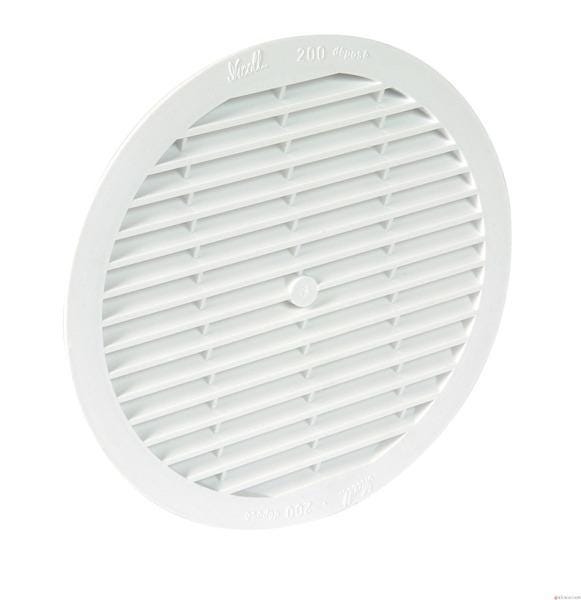 GRILLE RONDE AV.MOUST.D200 BLC          1B213 NICOLL  [1B213]
