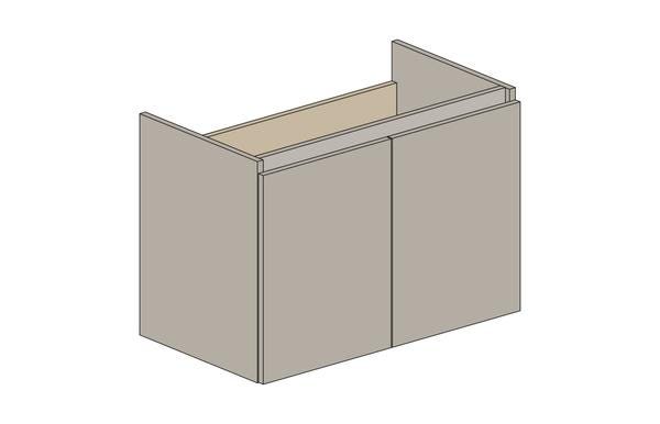 MEUBLE S/PLAN EAZY26 2P 80CM GRIS CL.  RC0232