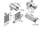 KIT RACCORD CHAUDIERE D160 DY435      7715076 CHAPPEE BDR