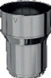 ACCESSOIRES TUBAGE FLEXIBLE - Raccord inox poêle tubage flexible