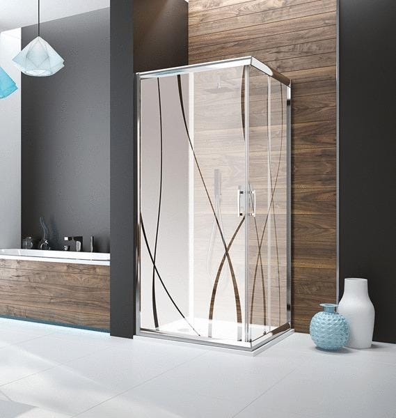 PAROI TYXO ANGLE P.COUL 90X90 BLC L13TX600211 LEDA