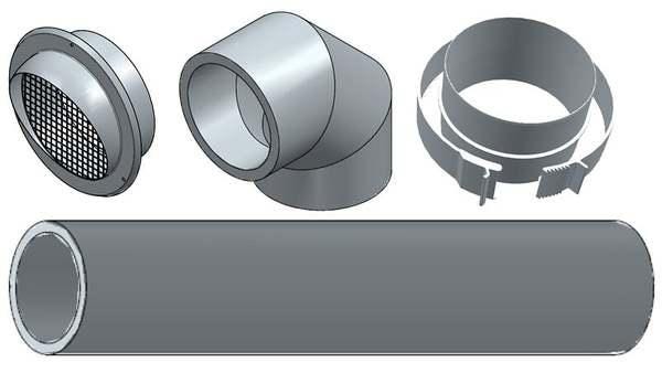 KIT RACC. COMPLET AIR EXT. D160       7789239