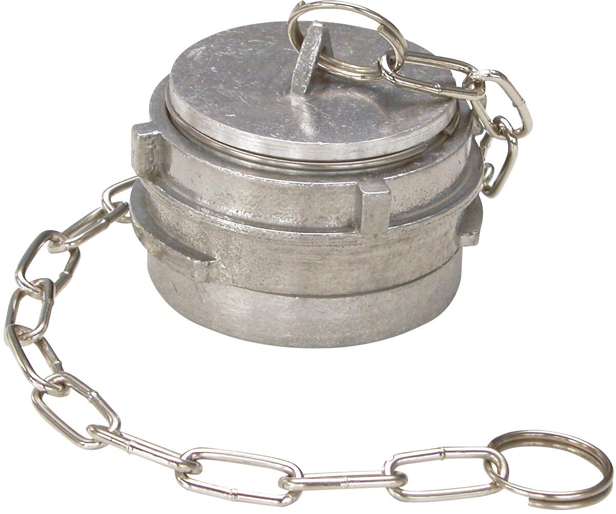 RACCORD SYMETRIQUE ALUMINIUM - BSP - Bouchon à verrou avec chaînette