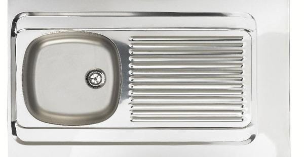 EVIER A POSER REVERSIBLE - LAVELLI - Inox lisse 18/10