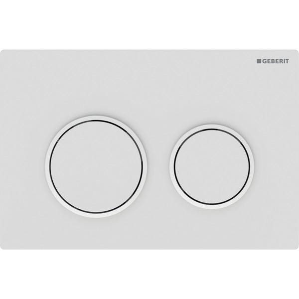 PLAQUE GEBERIT OMEGA20    BLANC MAT 115085011 GEBERIT  [115.085.01.1]