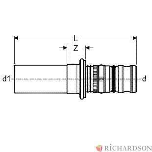 RACCORD MULTICOUCHE  MEPLA - MF - Raccord de transition Mepla Mapress - En bronze