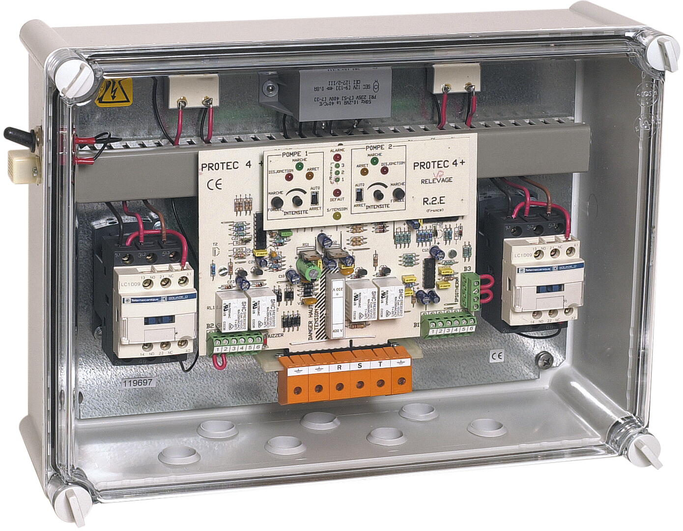 DISPOSITIF DE PROTECTION POUR POMPE DE RELEVAGE - Pour 2 pompes