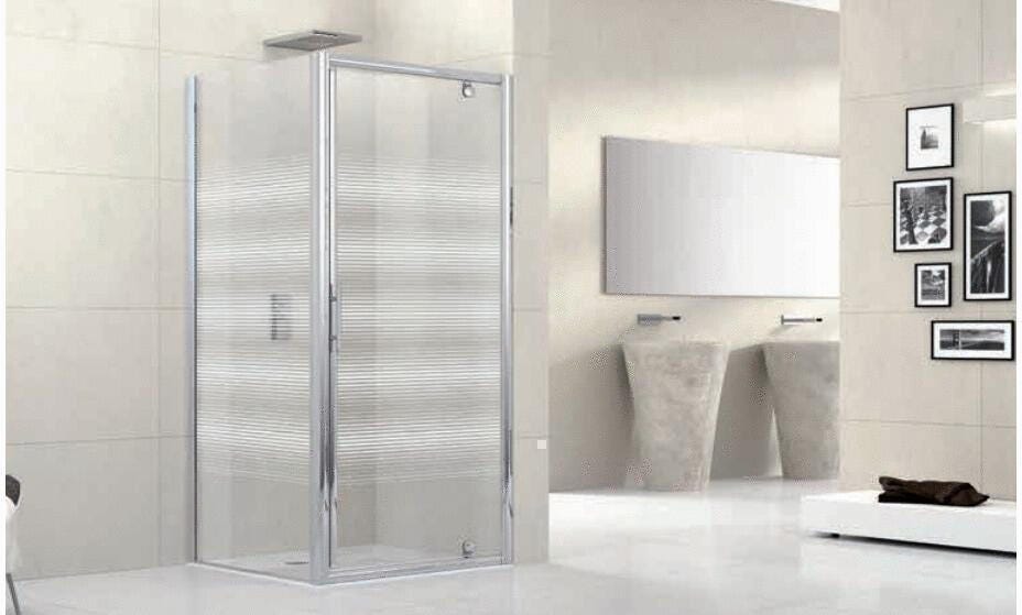 LUNES-G - Porte pivotante - Hauteur 190 cm - Ep. du verre : 5 mm