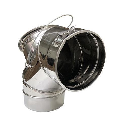 ELEMENT COUDE TRAP.VIS.90 100CD 44100331/9999 POUJOULAT  [44100331/9999]
