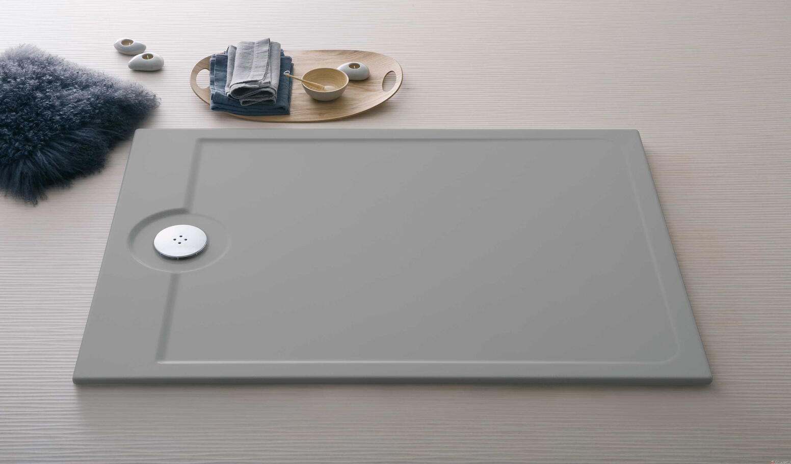 LATITUDE - Receveur rectangulaire ultraplat à encastrer
