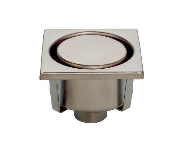 SIPHON SANS REPRISE D'ETANCHEITE - Siphon inox 150x150 à sortie 50 verticale ou latérale